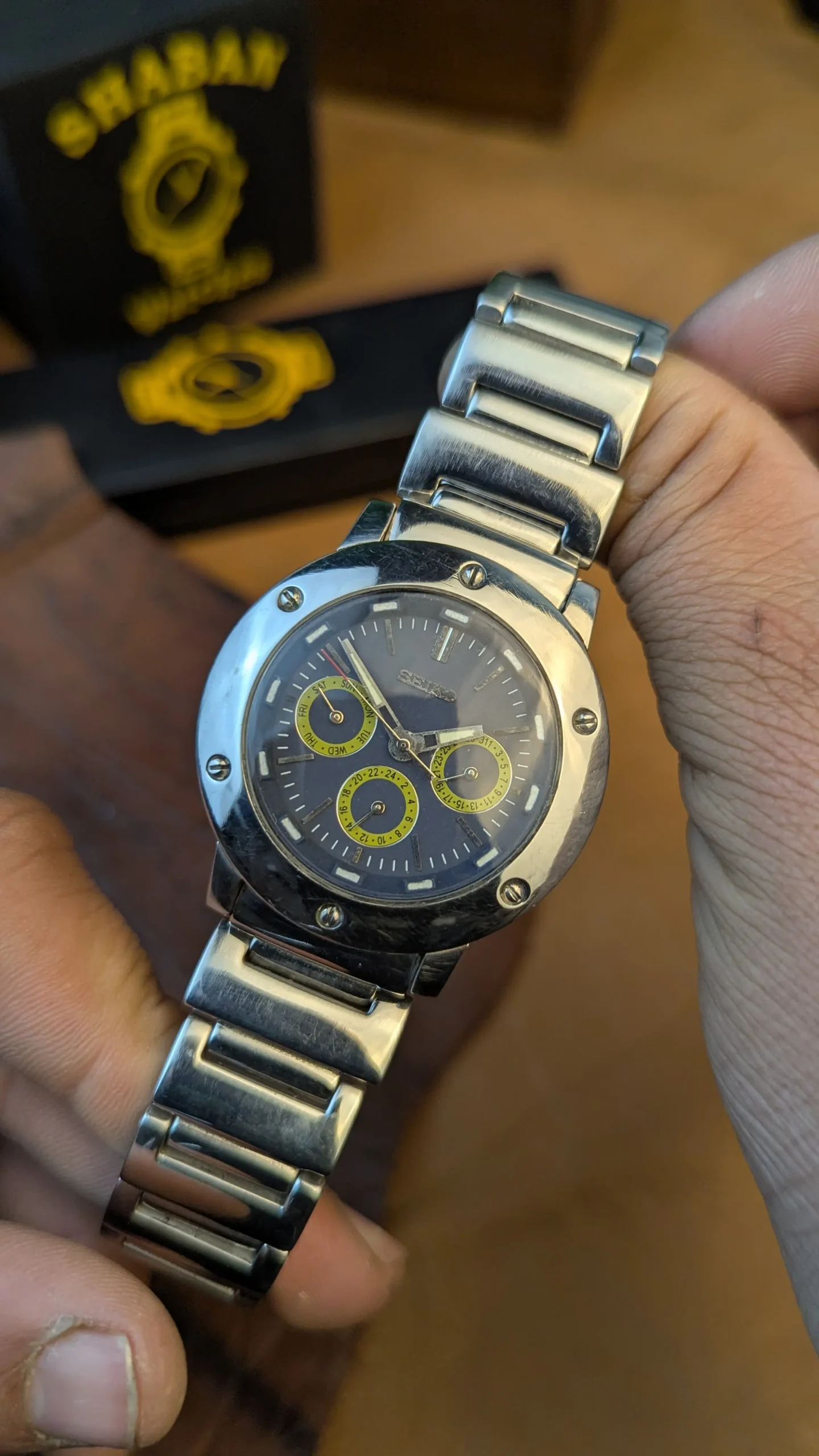 Seiko Chronograph Stainless Steel Multi Dial Watch