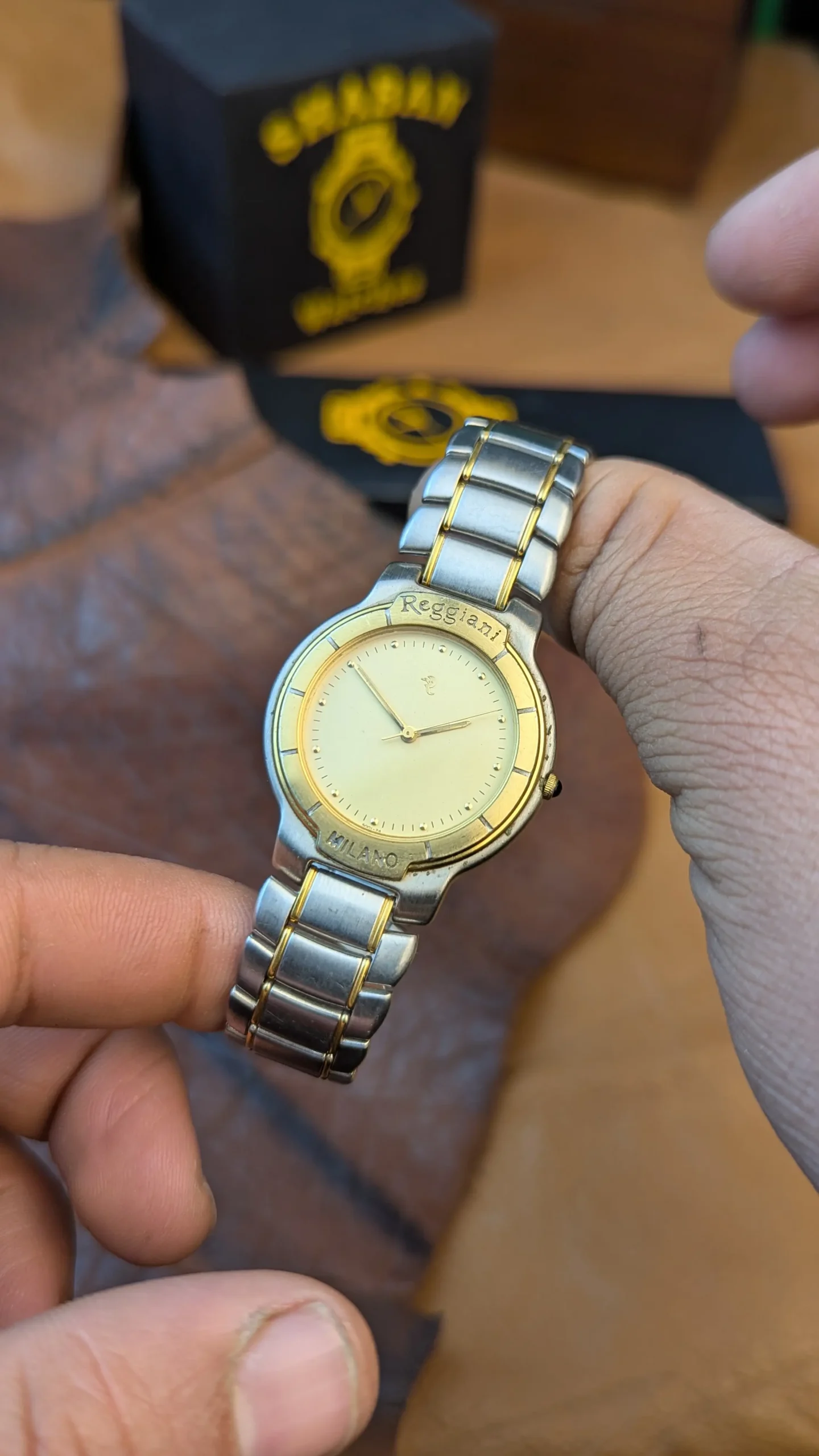 Reggiani Milano Two-Tone Stainless Steel Watch – Classic Italian Dress Watch