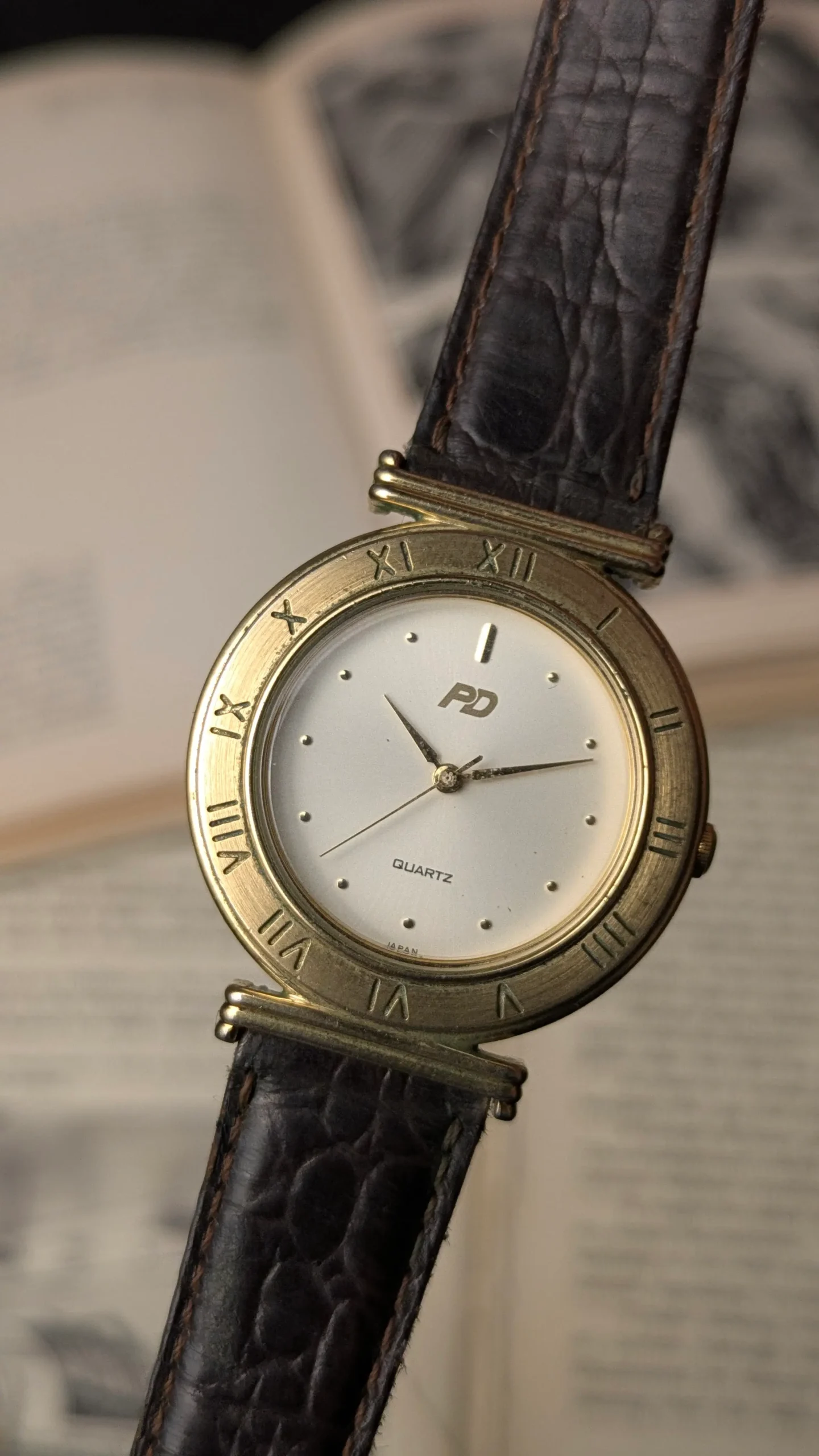 Vintage PD Quartz Watch Gold Plated– Japan Movement | Ref. V811-217A R1