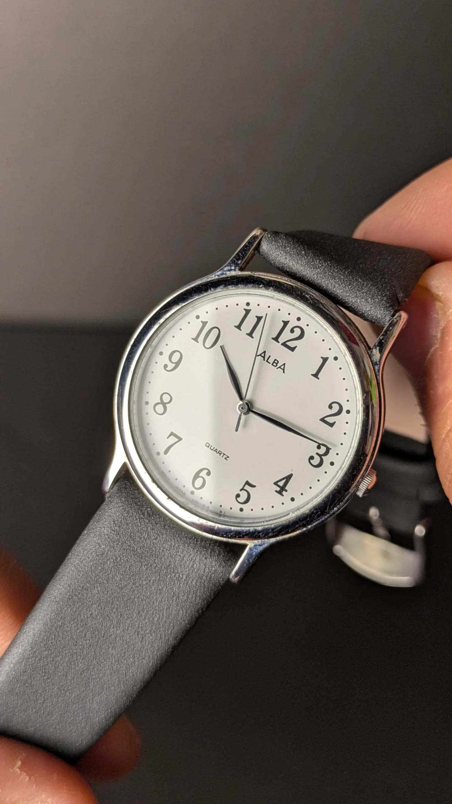 Original ALBA Quartz Watch – Minimalist Vintage Style Wristwatch