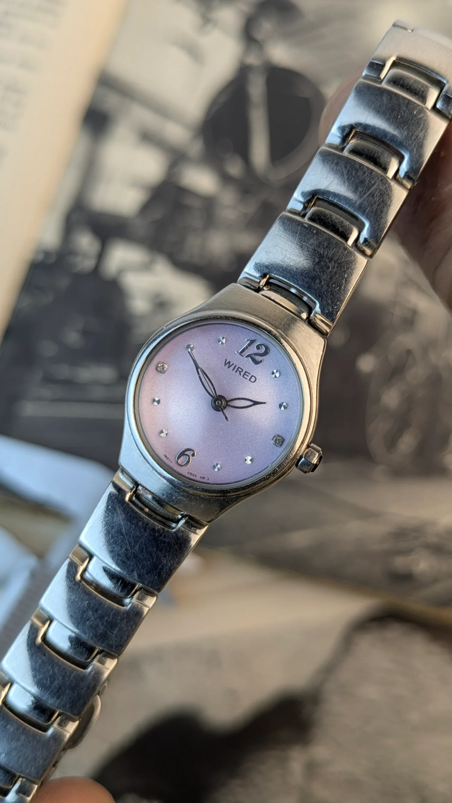 Vintage WIRED ALBA Ladies Pink Dial Quartz Watch | Stainless Steel Bracelet | Japanese Movement