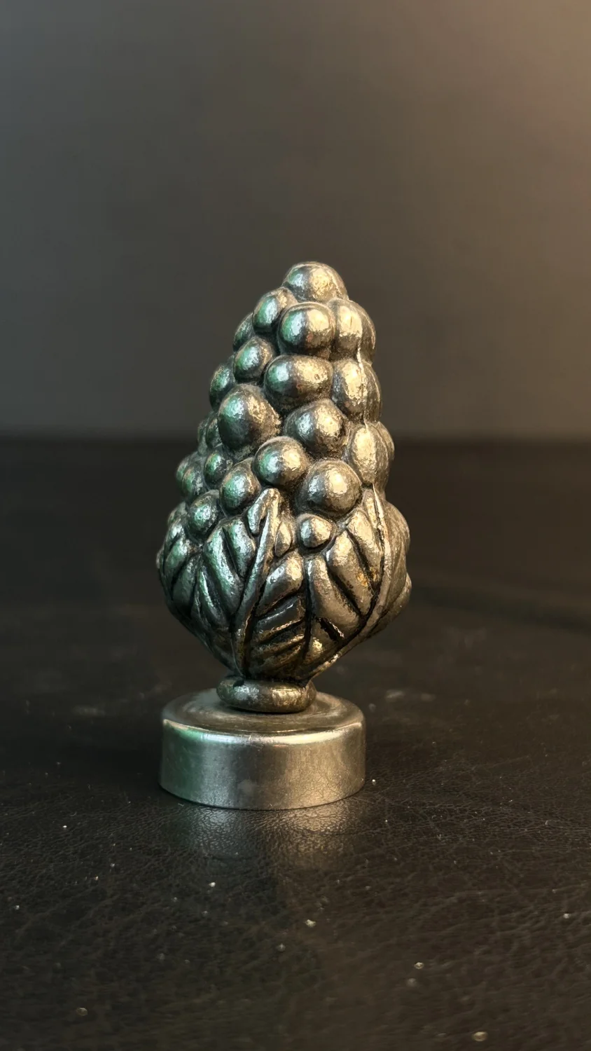 Vintage Metal Grape Cluster Figurine