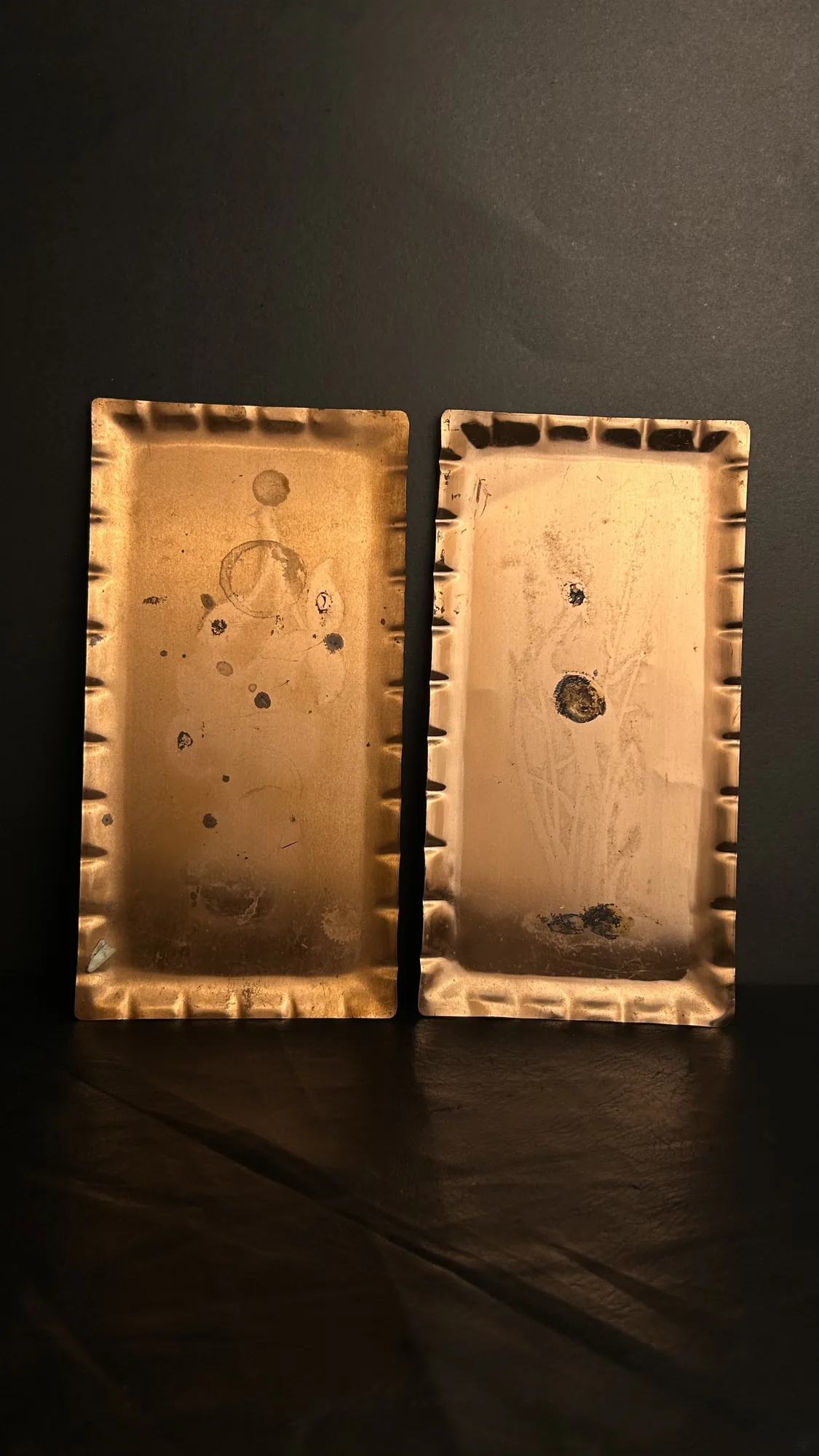 Vintage Brass Items Trays