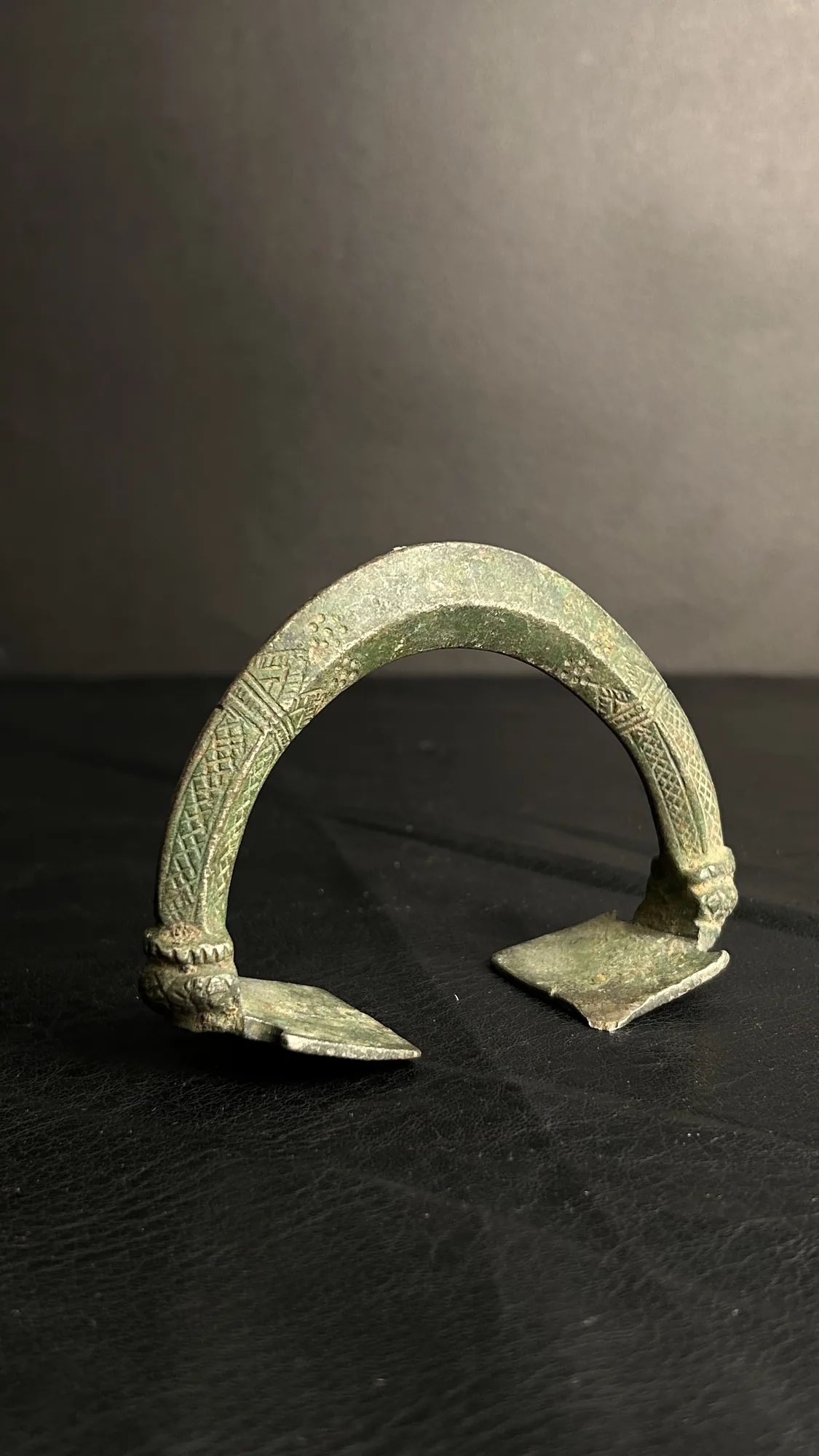 Vintage Bronze Arch Shaped Metal Object