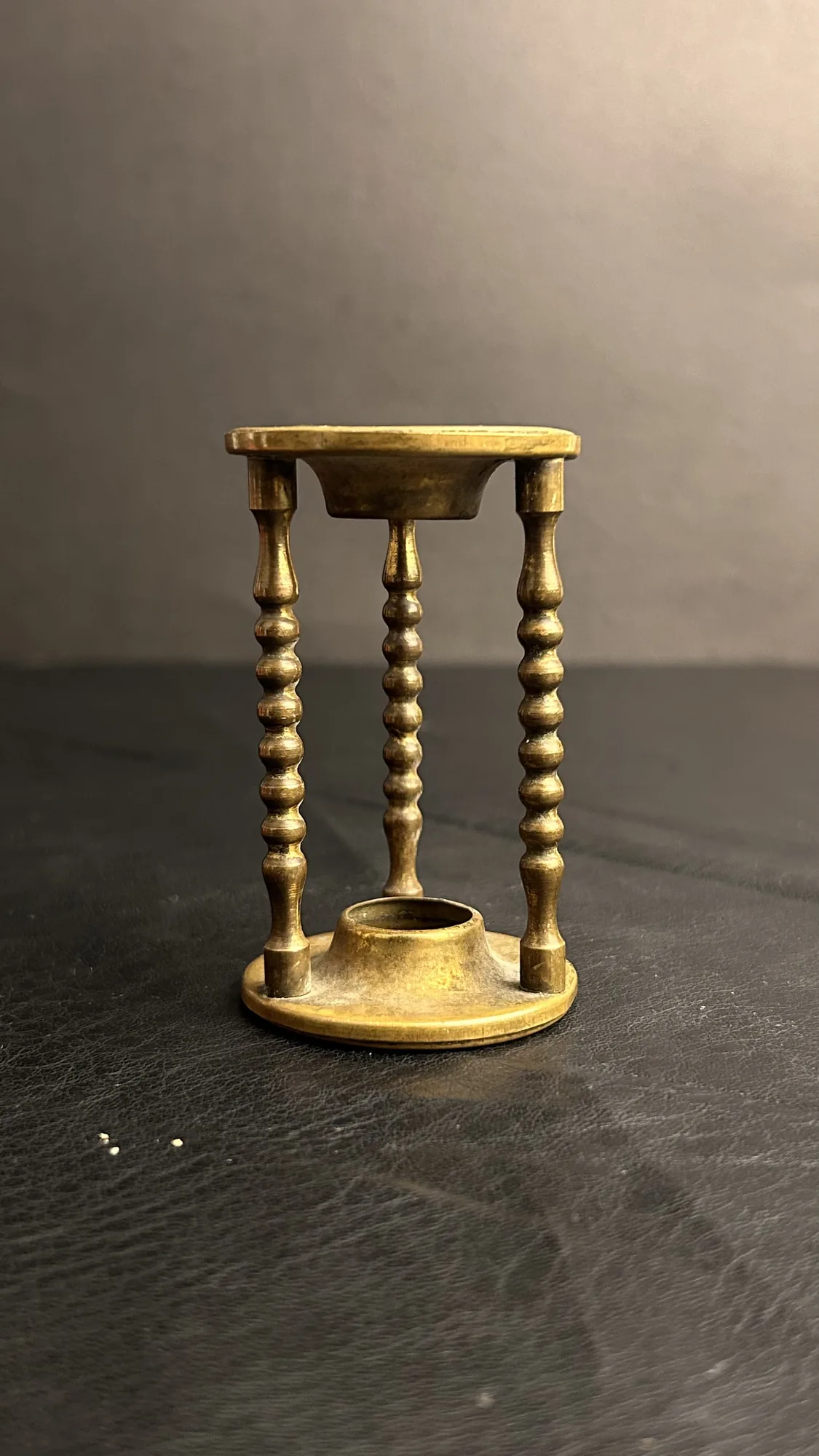 Vintage Brass Candle Holder Stand