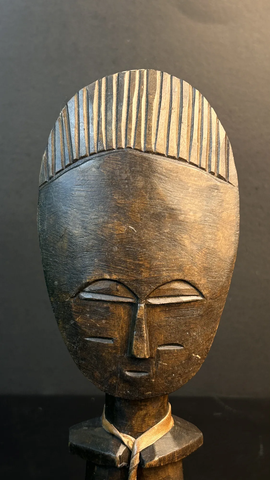Carved Wooden Figurine Tribal Style Sculpture