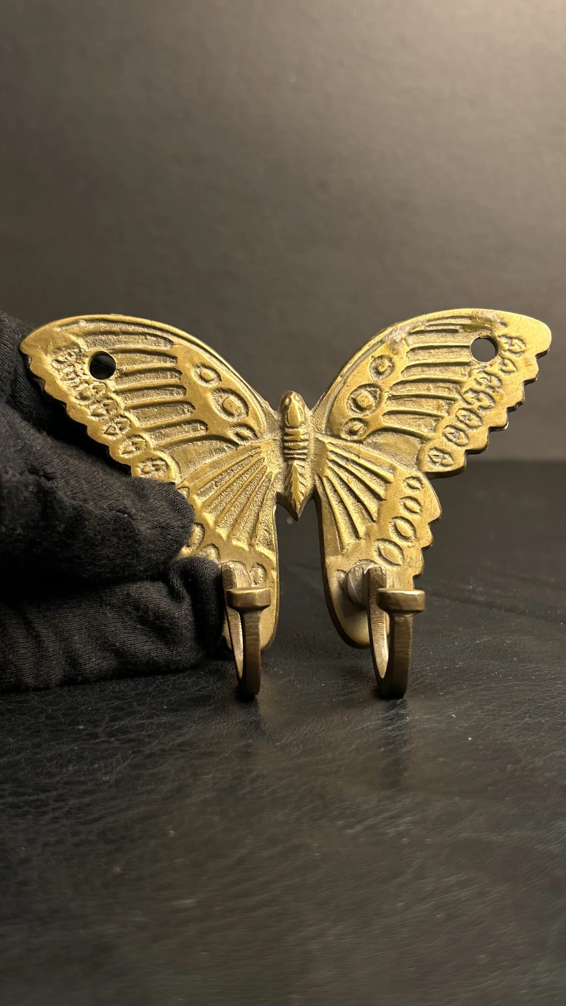 Brass Butterfly Wall Hook