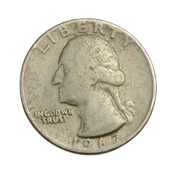 1967 quarter coin