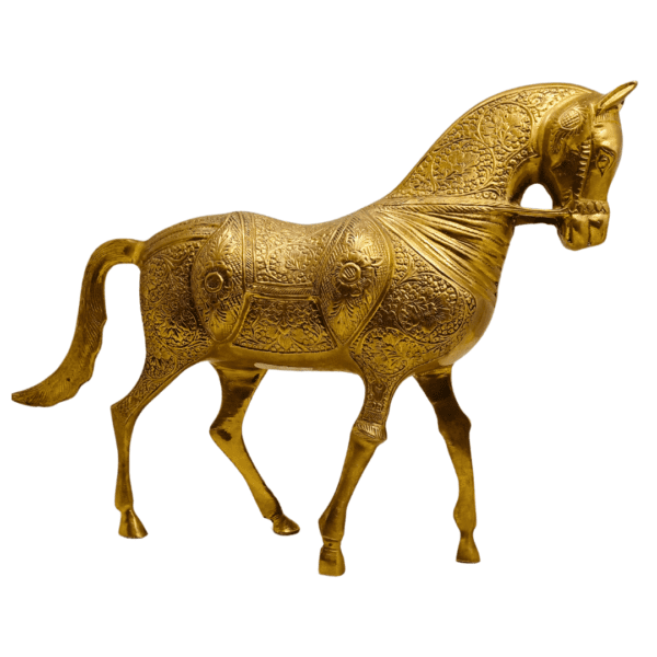 Gold Horse Sculpture