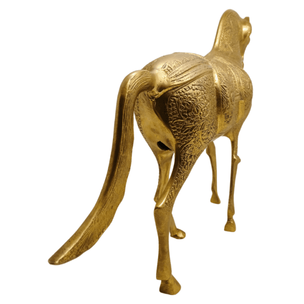 Decorative brass horse figurine