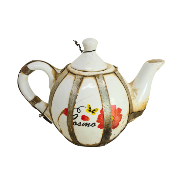 Handcrafted antique teapot with vintage design