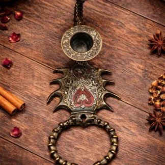 Antique Brass Scorpion Candle Holder