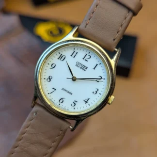 Citizen Eco Drive Junction vintage watch white dial