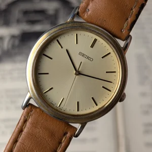 Seiko vintage gold tone dial watch