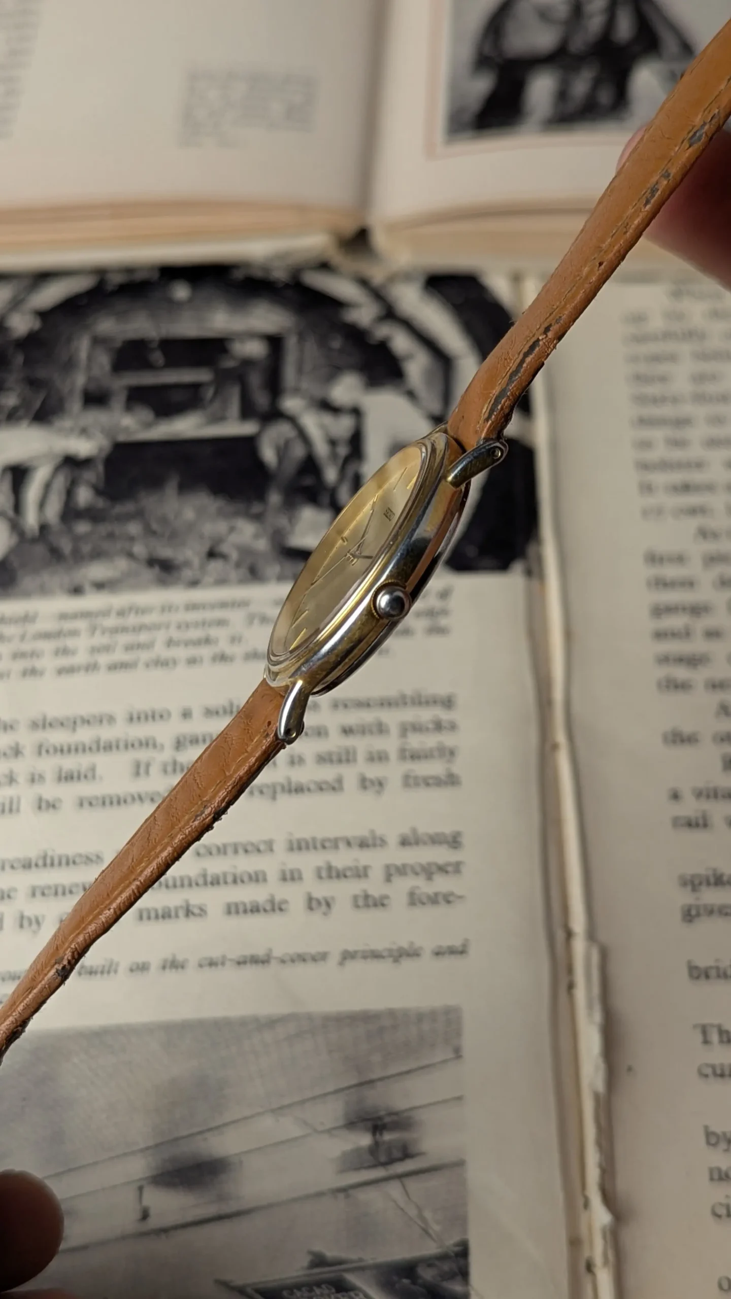 Seiko minimalist dress watch leather strap