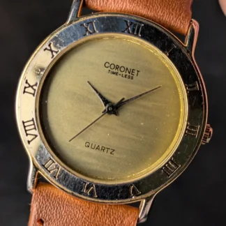 Coronet Roman bezel watch
