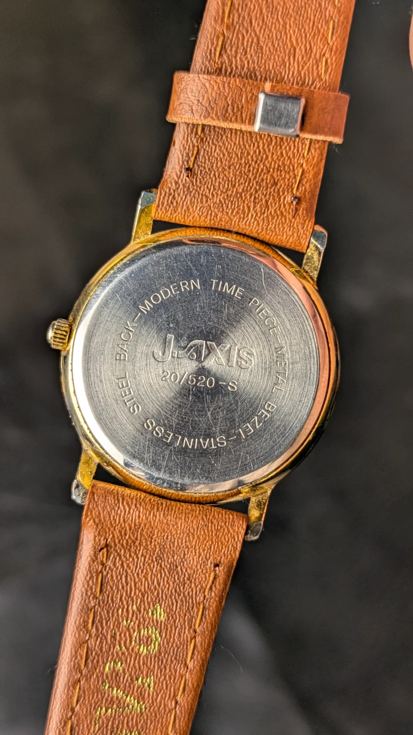 Vintage Coronet dress watch back picture