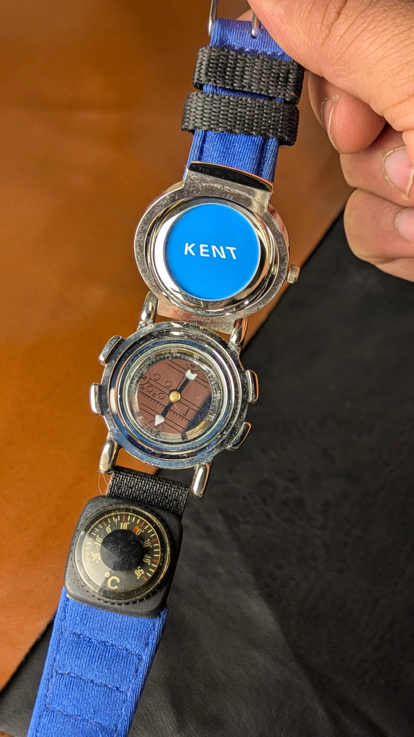 KENT multi function watch open compass thermometer view