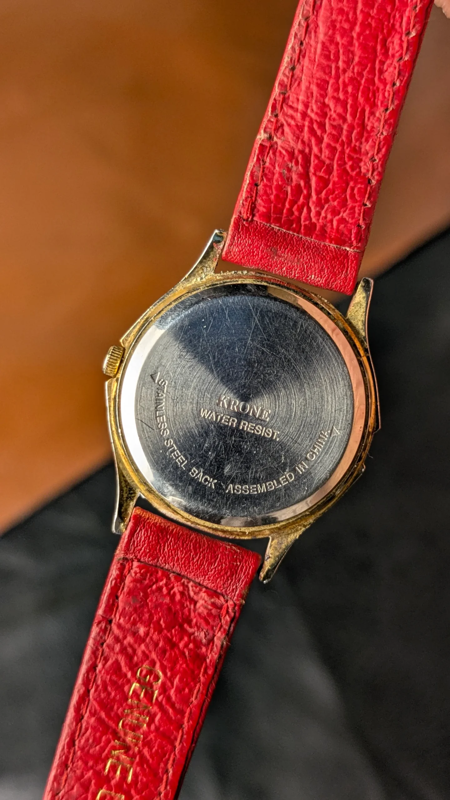 Krone watch stainless steel back assembled in China