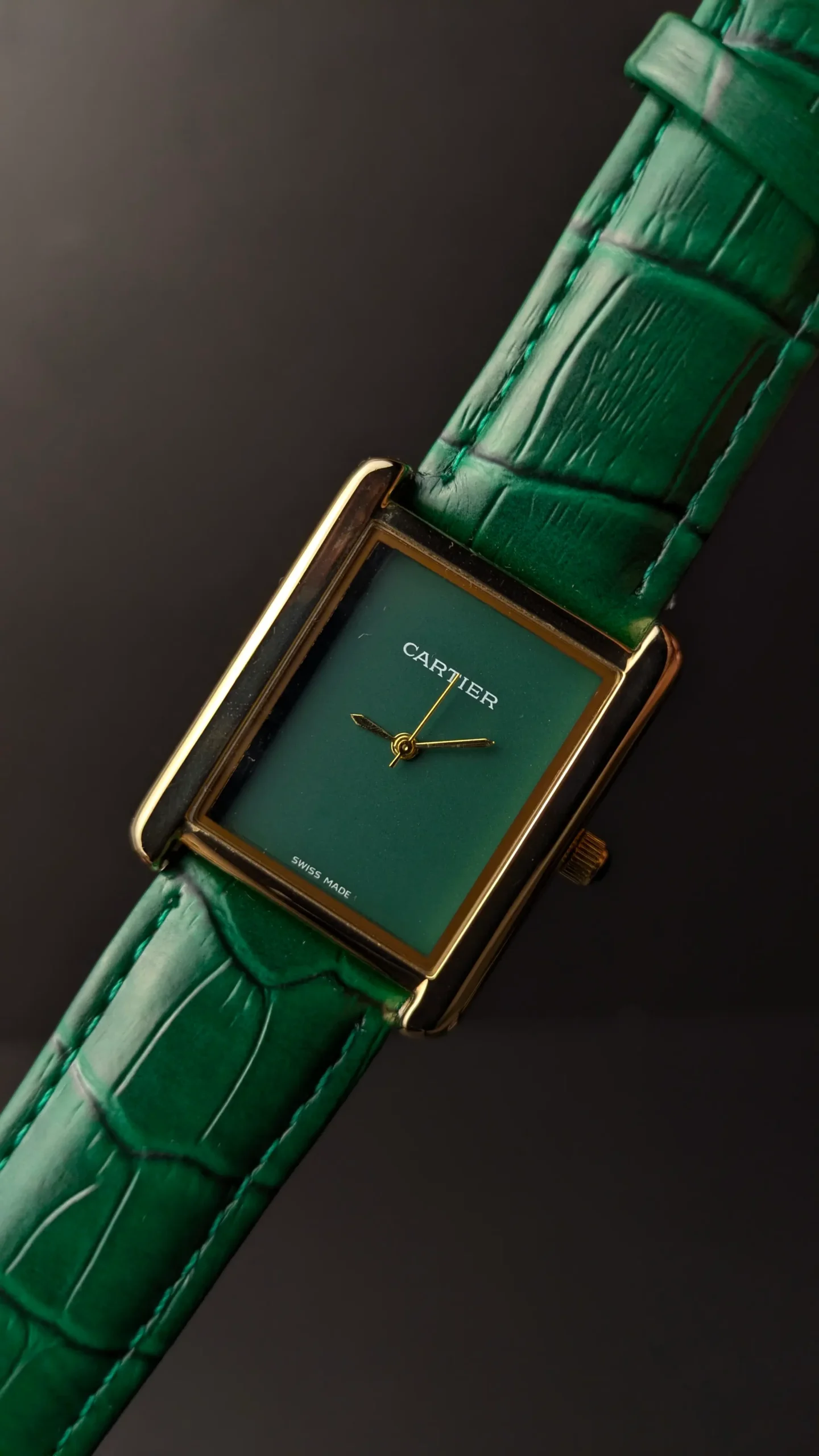Cartier Green Dial Vintage Watch