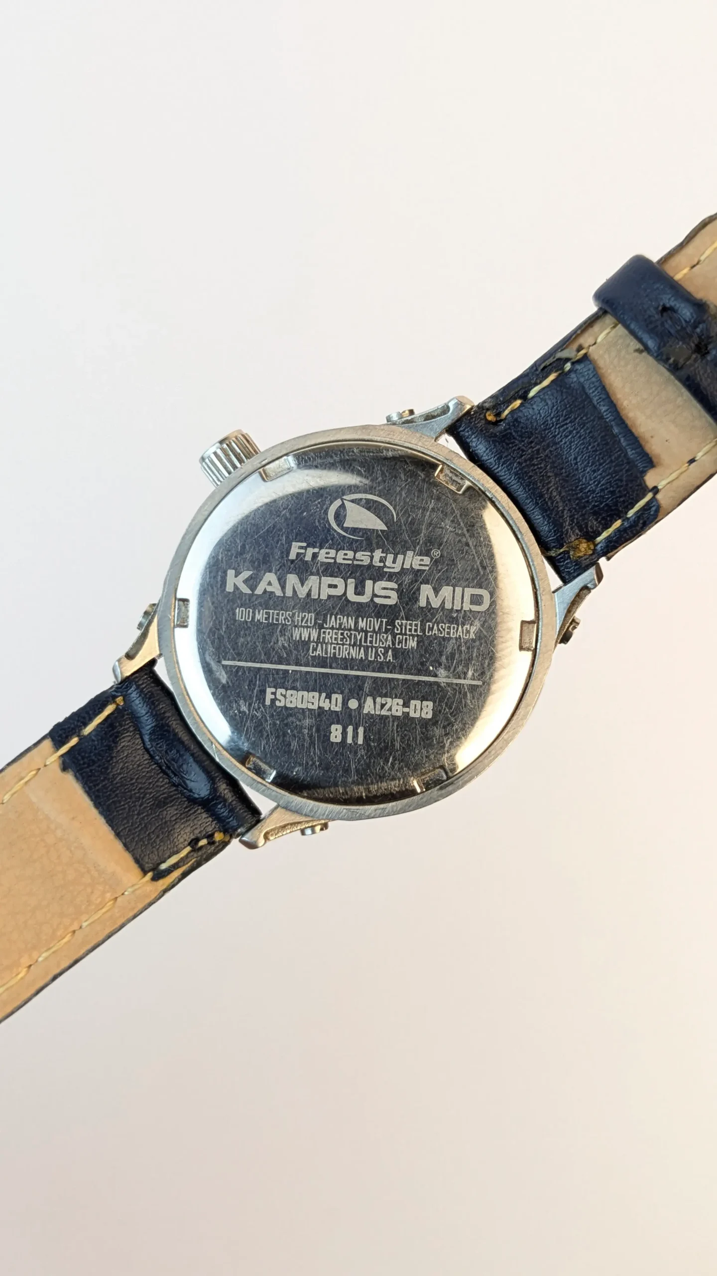 Back Freestyle 31mm analog sports watch on wrist