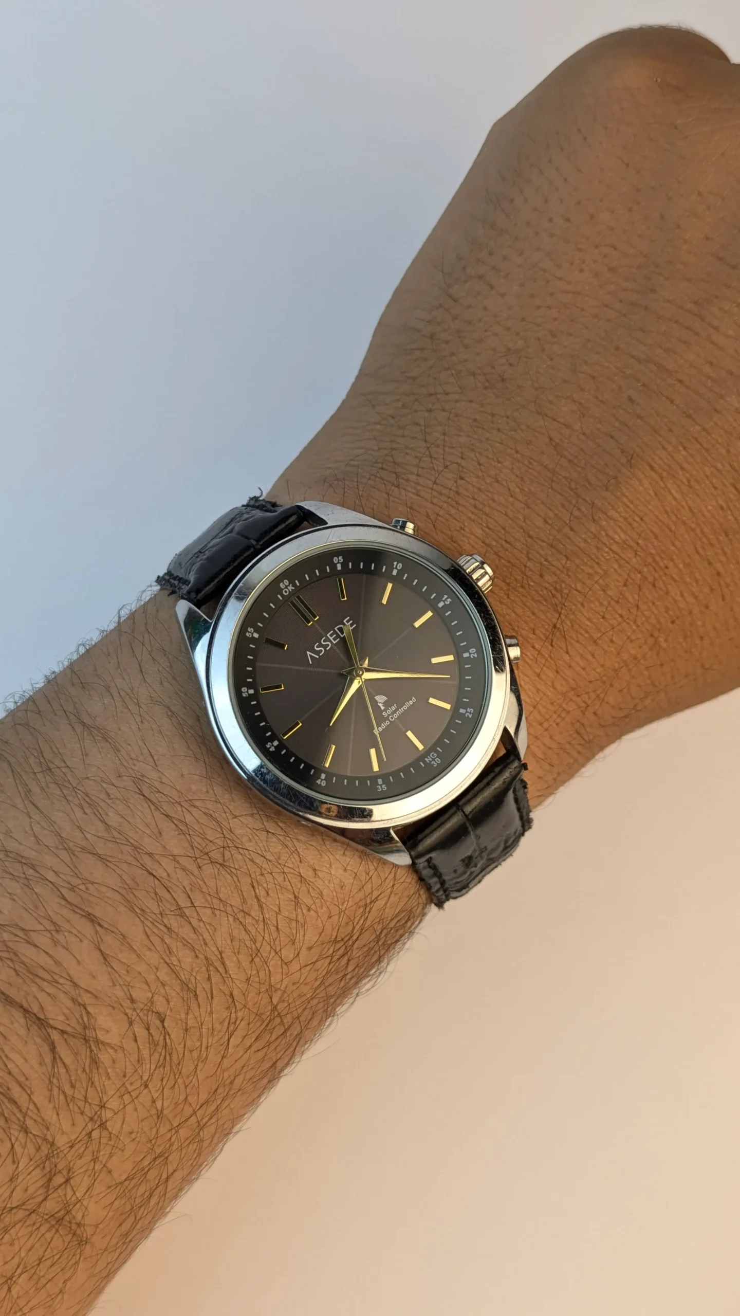 Silver-tone ASSERE analog watch