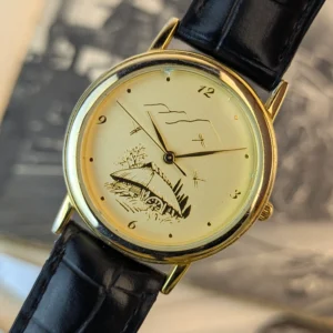 Vintage Artistic Hut Dial Watch