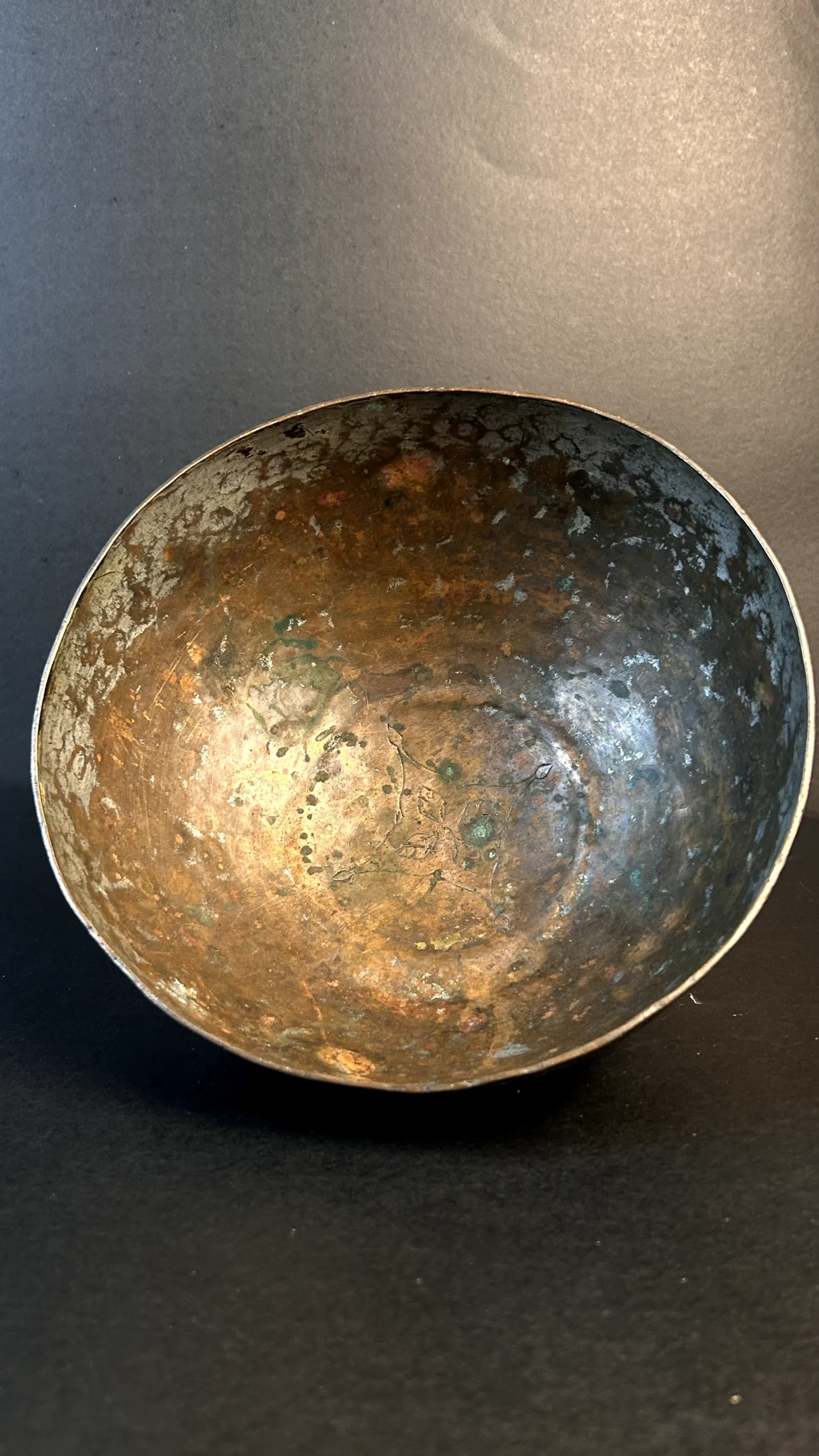 Vintage Hand-Engraved Brass Decorative Bowl – Antique Metal Serving Bowl - Image 2