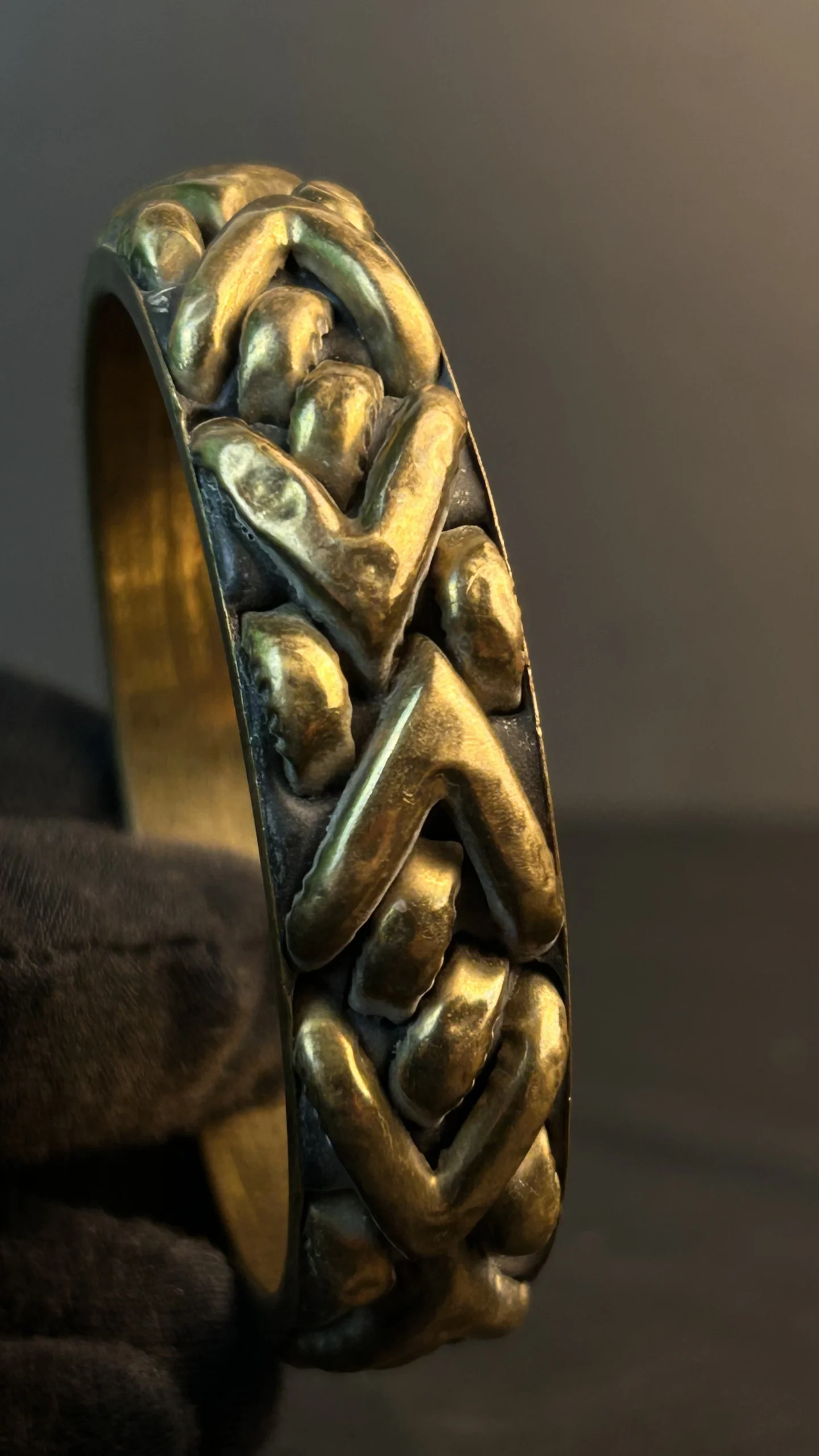 Vintage Brass Chain Link Bangle