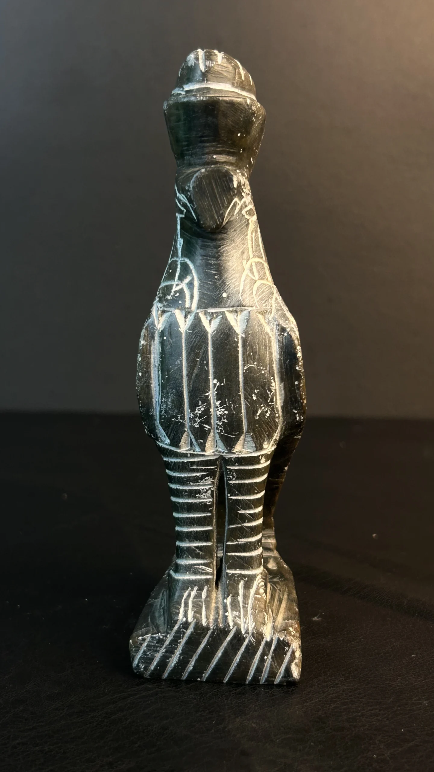 Vintage Hand-Carved Stone Bird Sculpture - Image 2