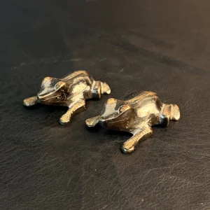 Vintage Brass Camel Figurine Set