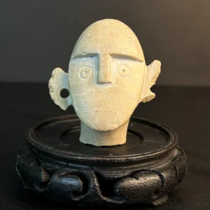 Vintage Stone Tribal Head Sculpture