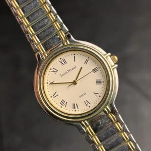 Vintage Louis Féraud Paris Quartz Watch Two-Tone Roman Numeral Dress Watch