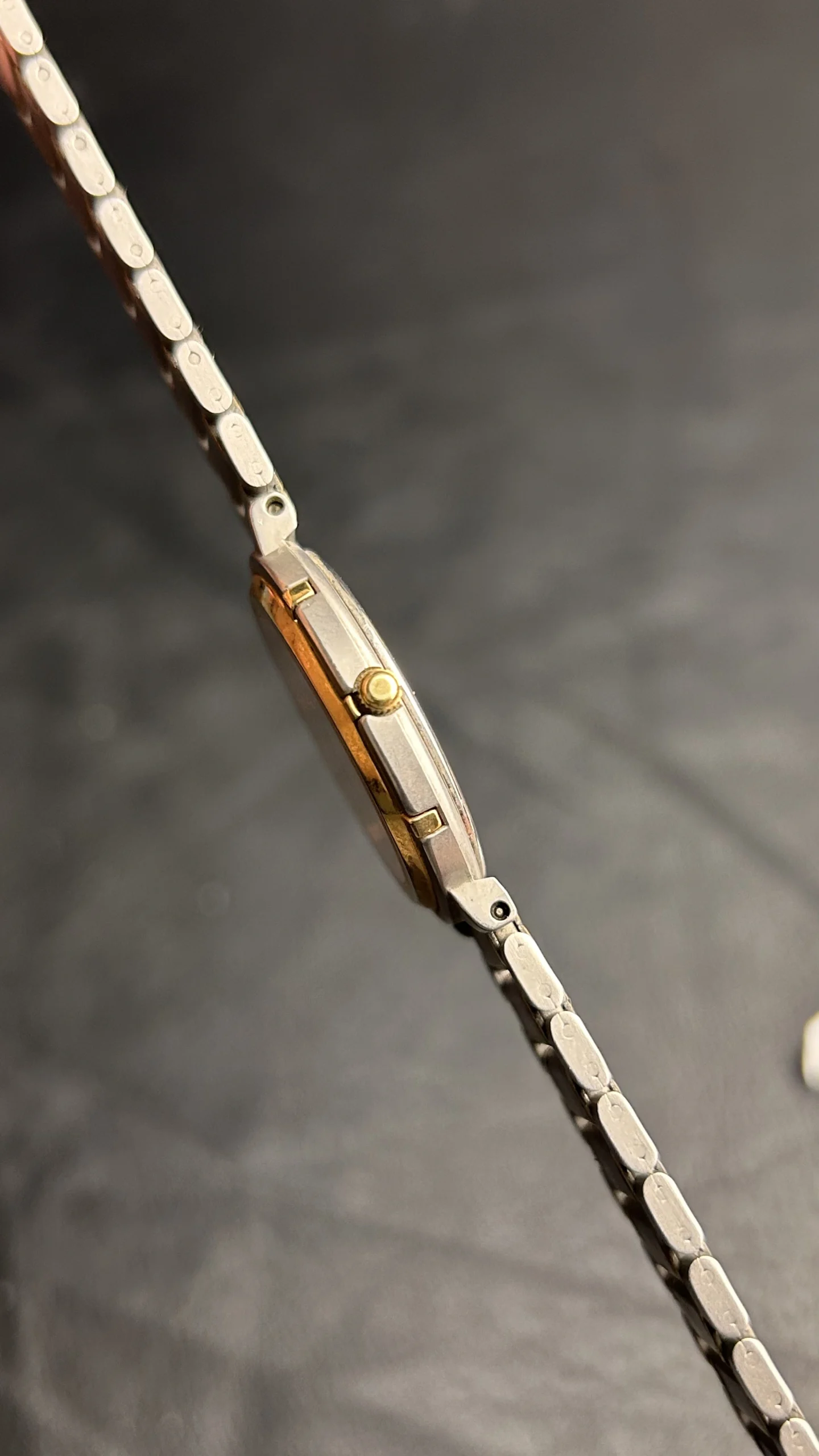 Vintage Guy Laroche Swiss Quartz Watch Two-Tone Roman Numeral Date Dress Watch - Image 2
