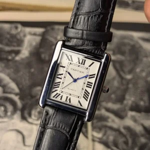 Cartier Watches 32mm Japanese Quartz Leather Strap Dress Watch